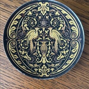 Spanish Damascene decorative dish.